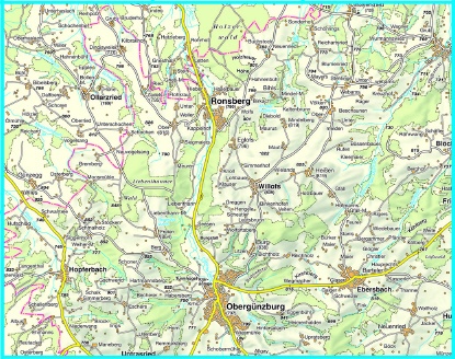 Umgebungskarte Ronsberg